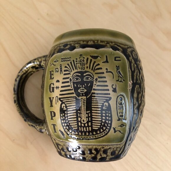 P.S. Industrial Egypt Mug - Tutankhamun & Hieroglyphics - Picture 3 of 6